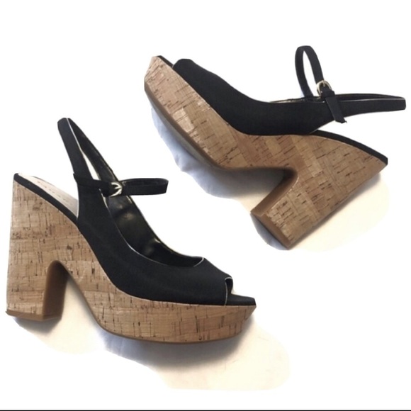 🆕 Tahari Misha platform Mary Jane fabric heels s… - Picture 3 of 9